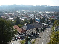 Vsetin - pohled ze zamecke veze 1